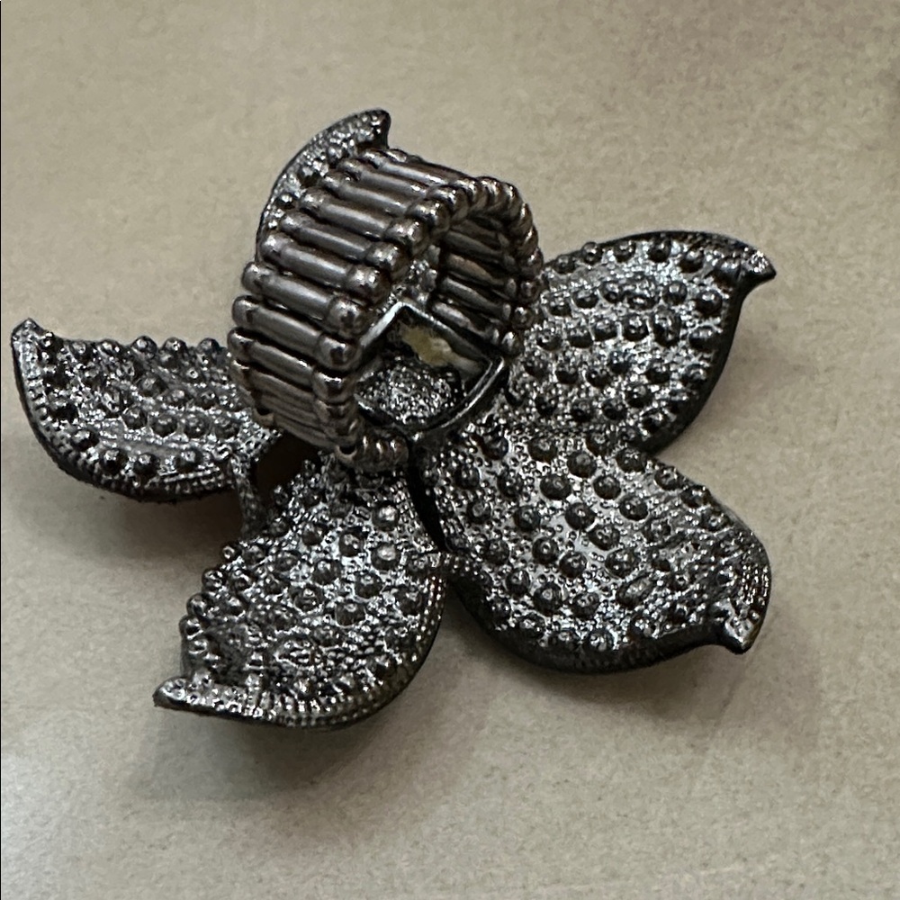 Multicolor Crystal Flower Ring - image 6